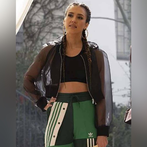 Gabrielle Union Collection Sheer Hoddie Jacket P to P 21” Length 17” NWT - Picture 5 of 6